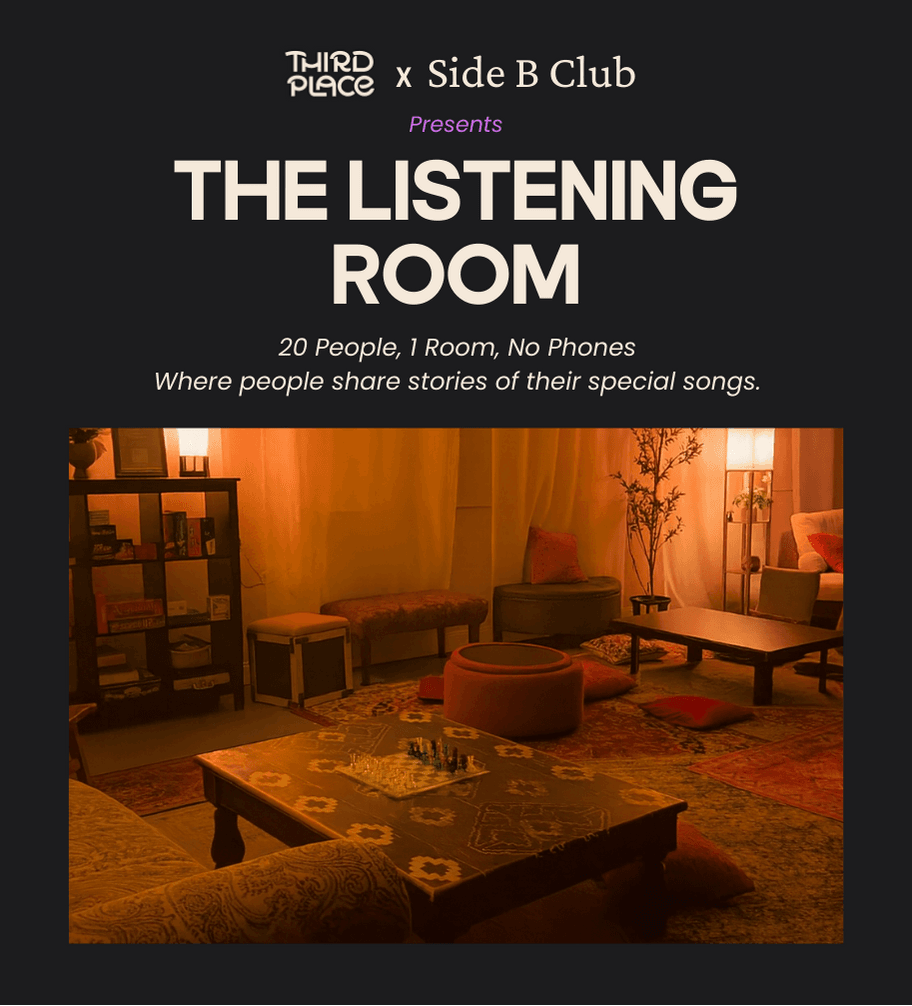 ⁠Listening room